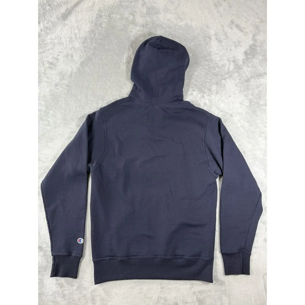 Champion Hoodie Mens Small Blue‎ Spellout Pullover
